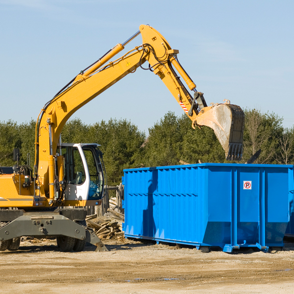 what size residential dumpster rentals are available in Clear Lake Indiana